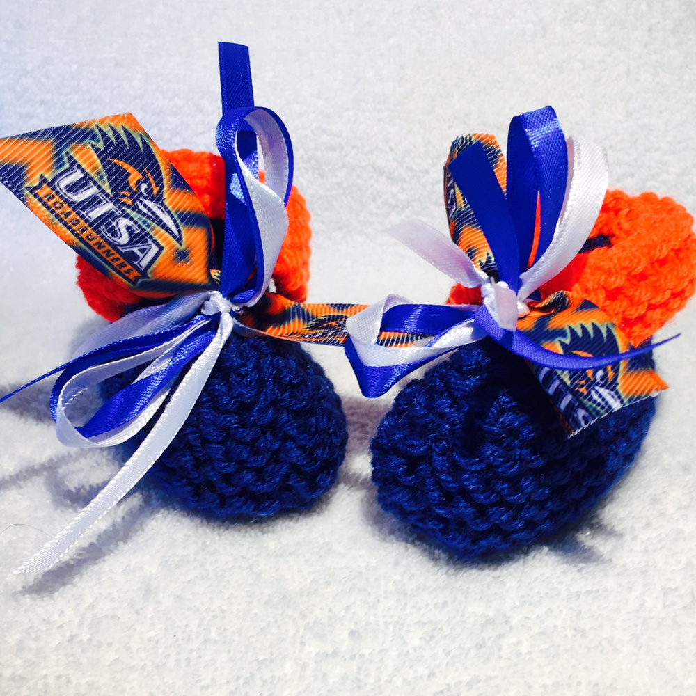 UTSA ROADRUNNERS Handmade Baby Booties *NEW*